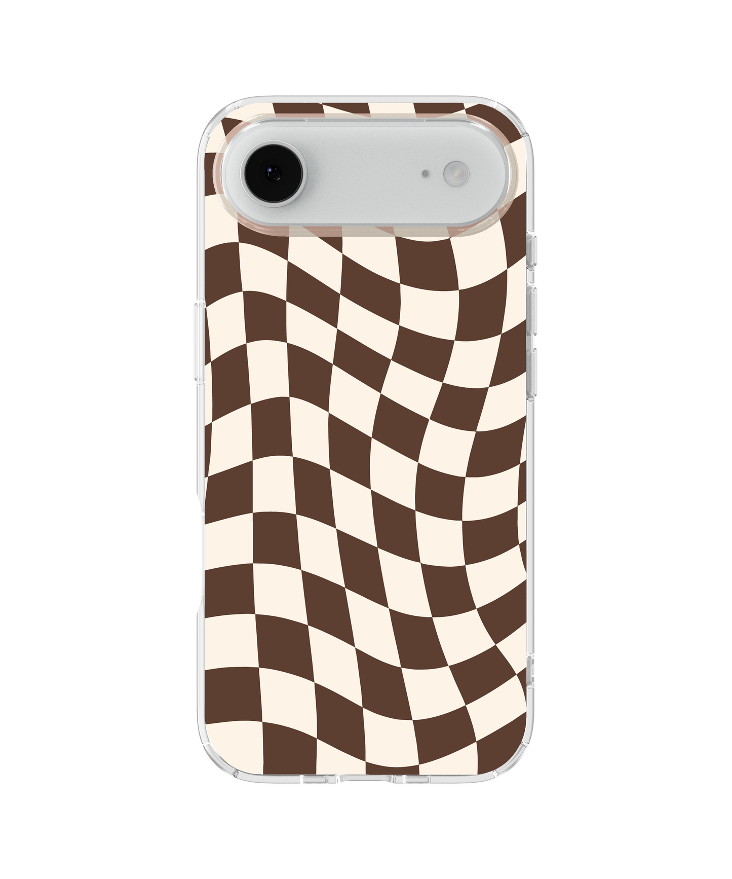Espresso Wavy Checkers II Clear Case Insert
