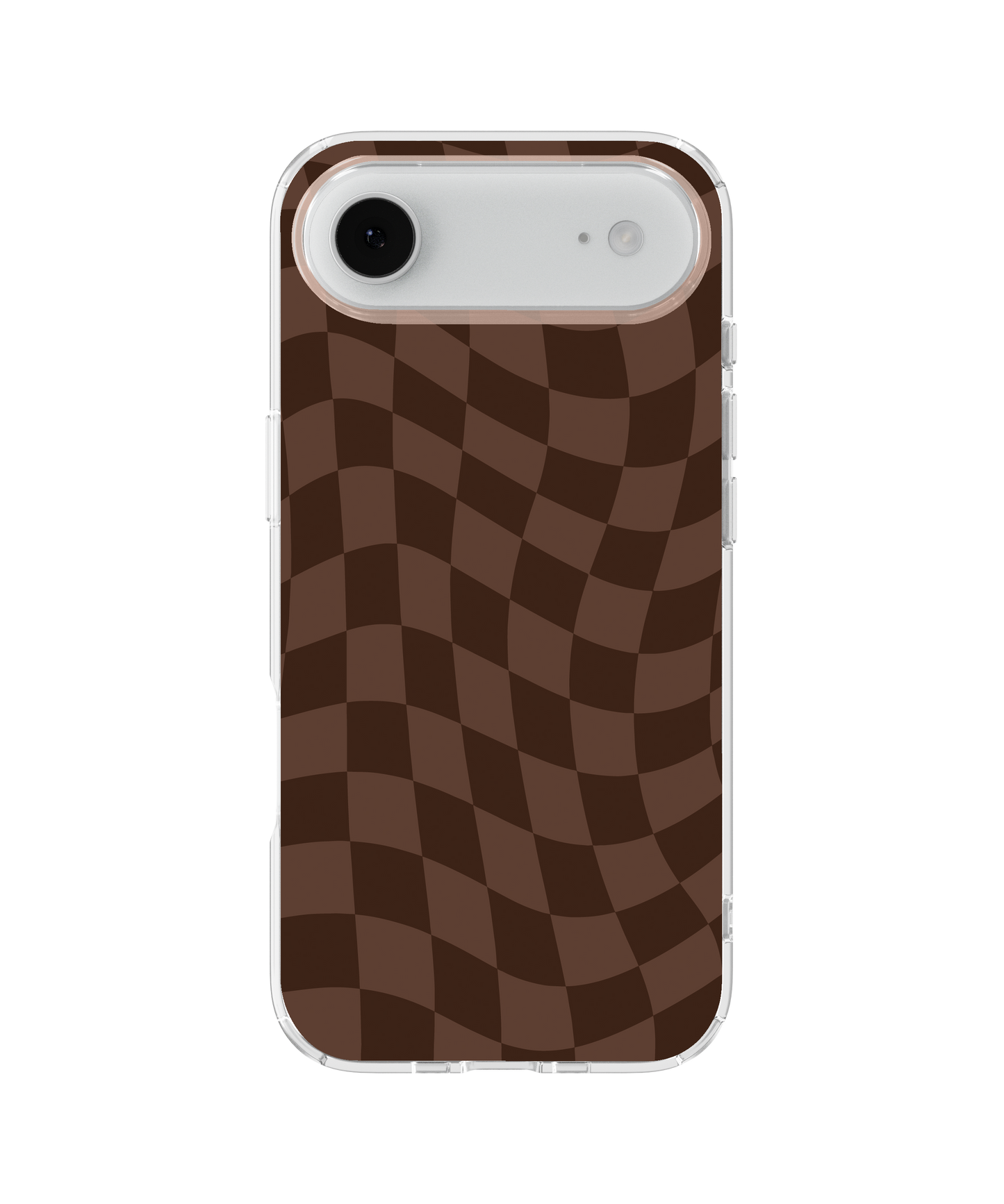 Espresso Wavy Checkers Clear Case Insert