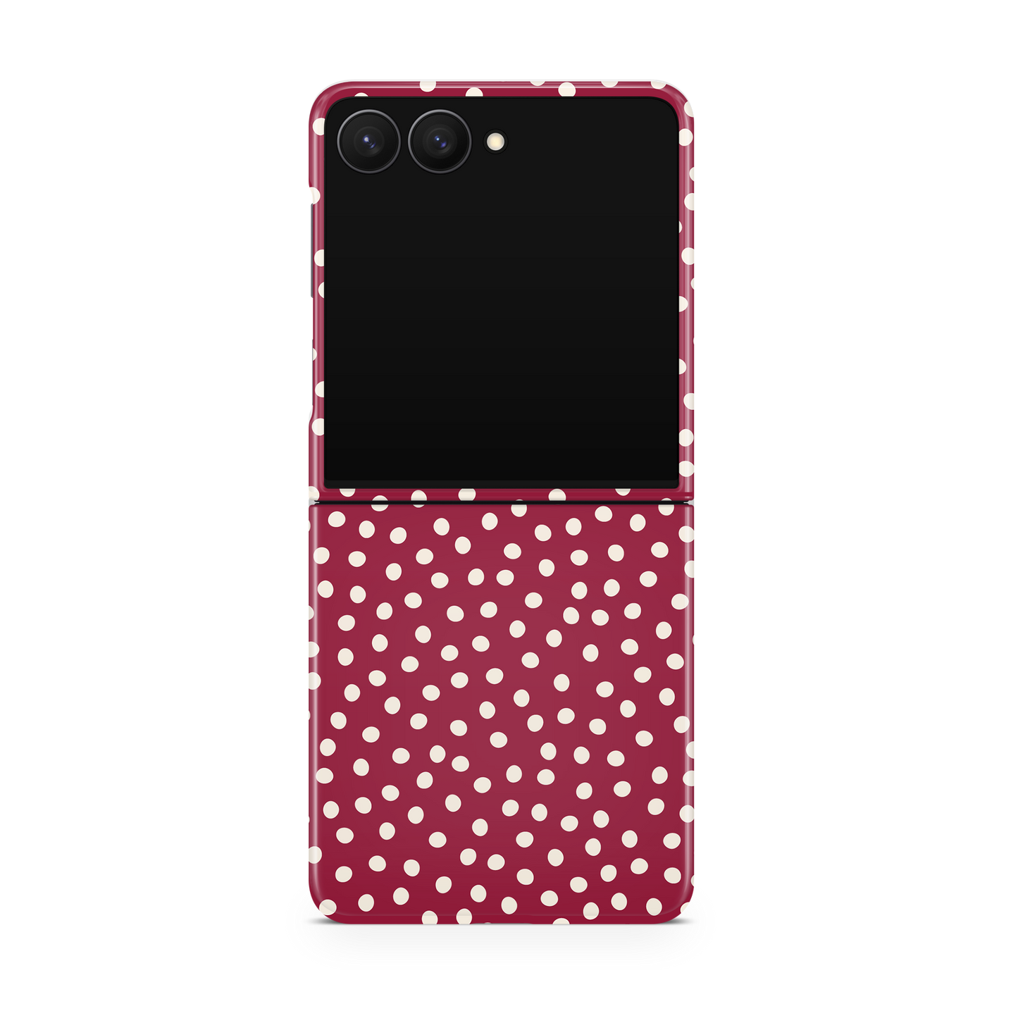 Black Cherry Dots MagSafe Phone Case