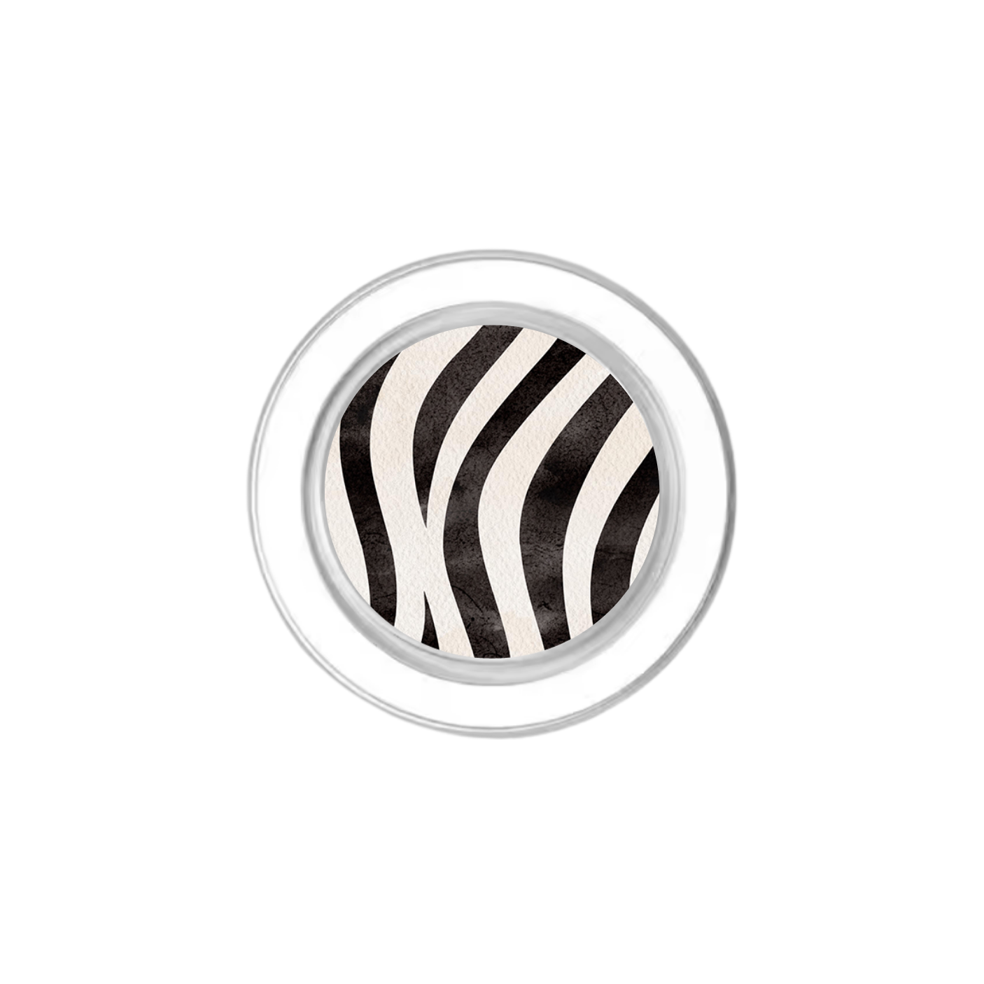 Classic Zebra Phone Grip Insert