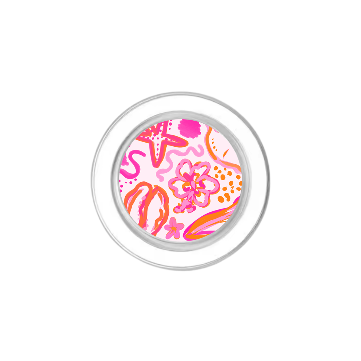 Neon Reef Island Doodles Phone Grip Insert