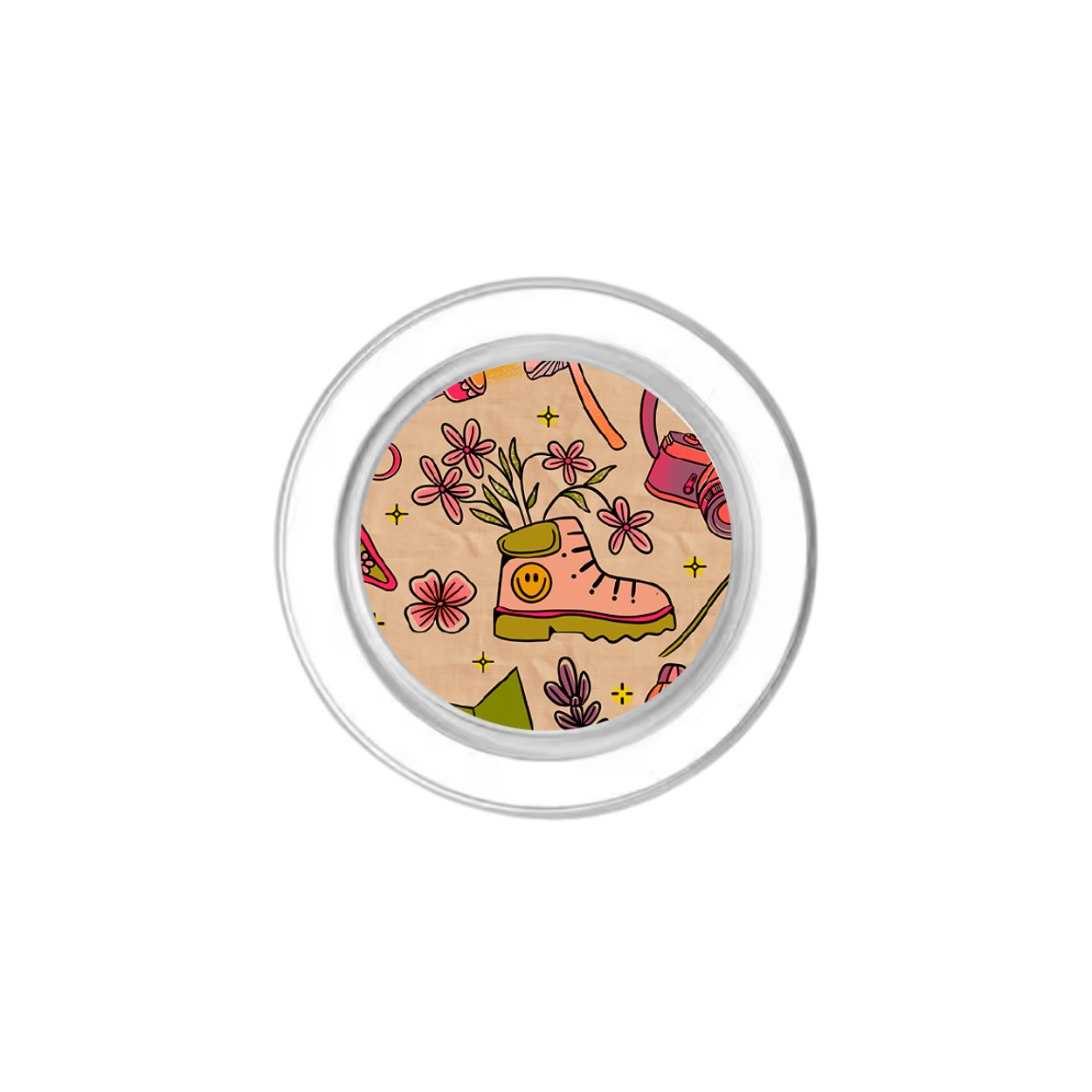 Happy Camper Phone Grip Insert