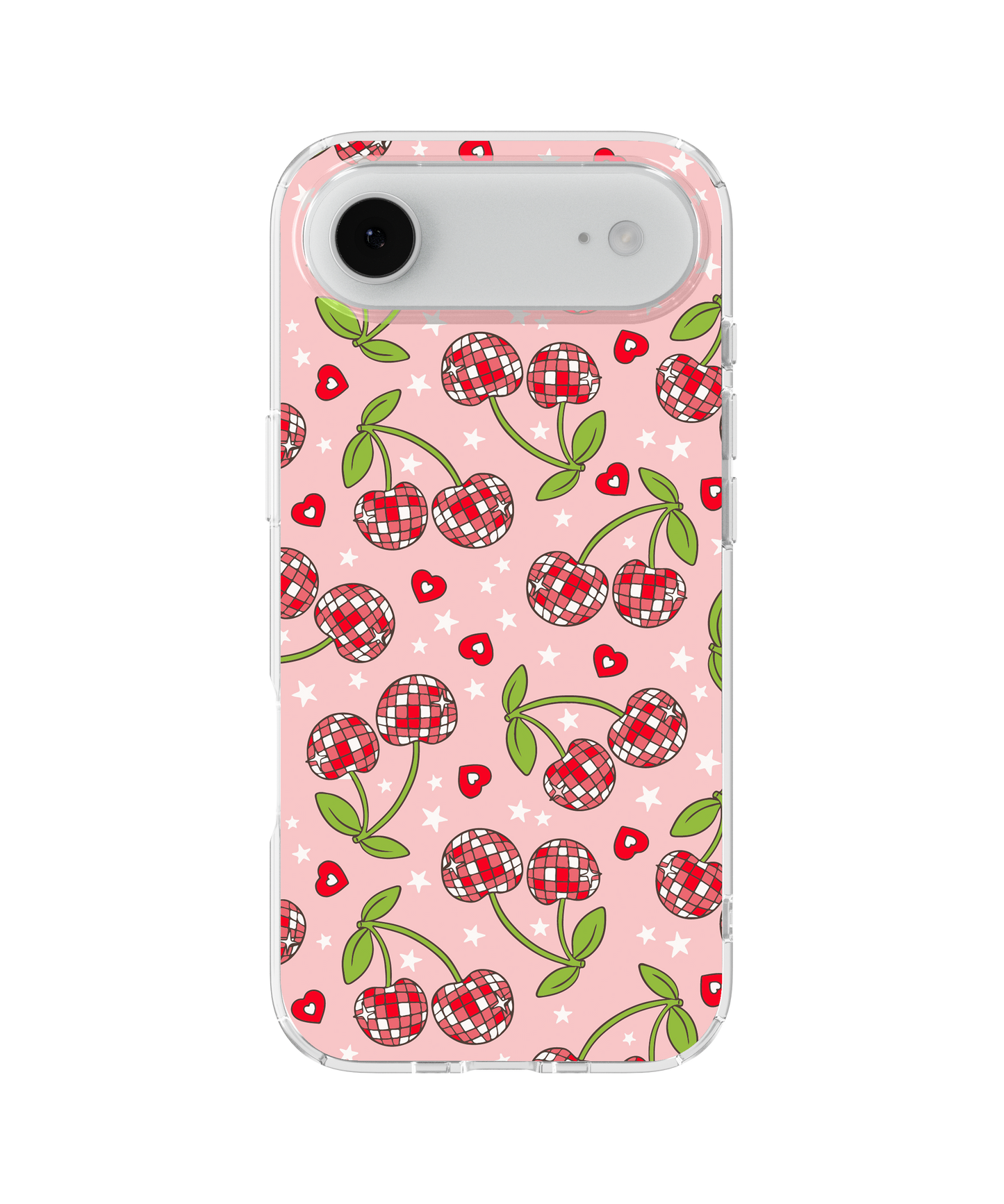Pink & Red Disco Cherries Clear Case Insert