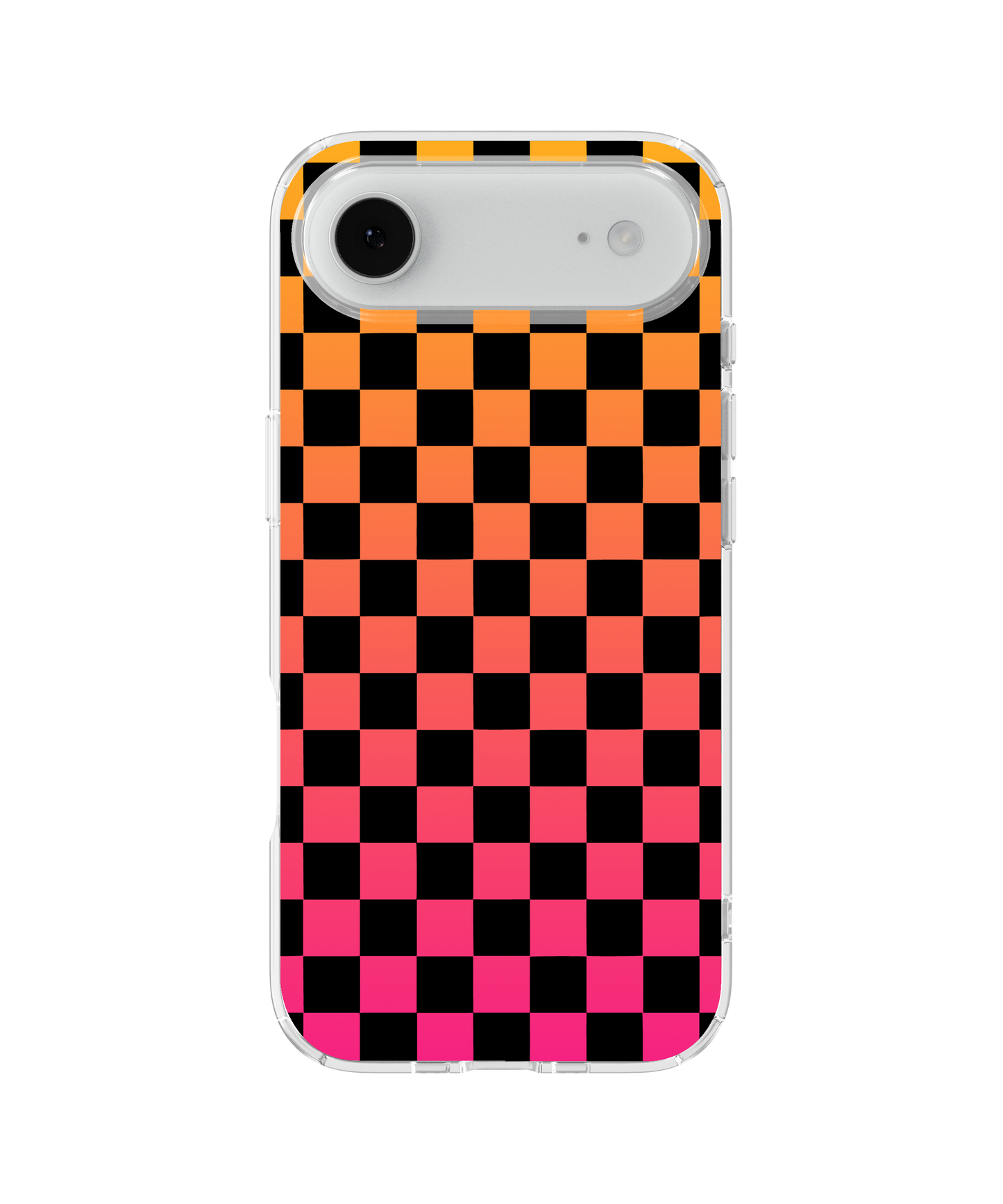 Sunset Soiree Checkers Holographic Clear Case Insert