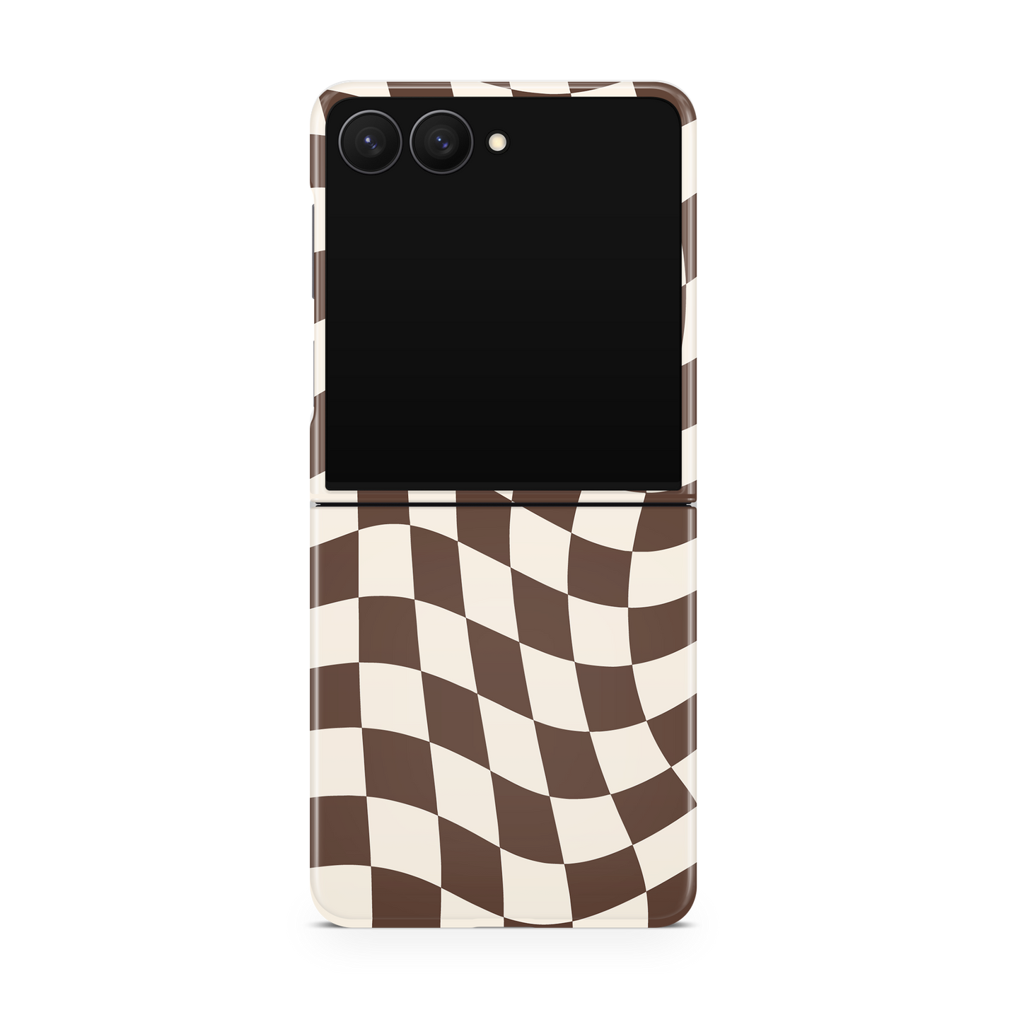 Espresso Wavy Checkers II MagSafe Phone Case