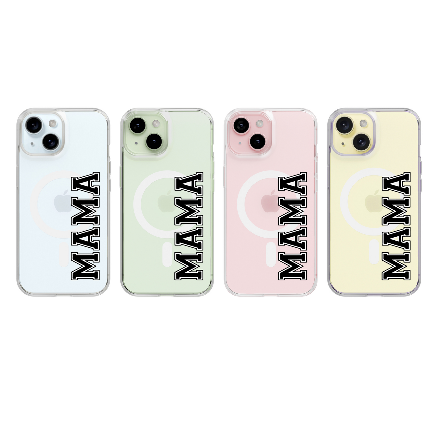 Mama (Black) Clear Case