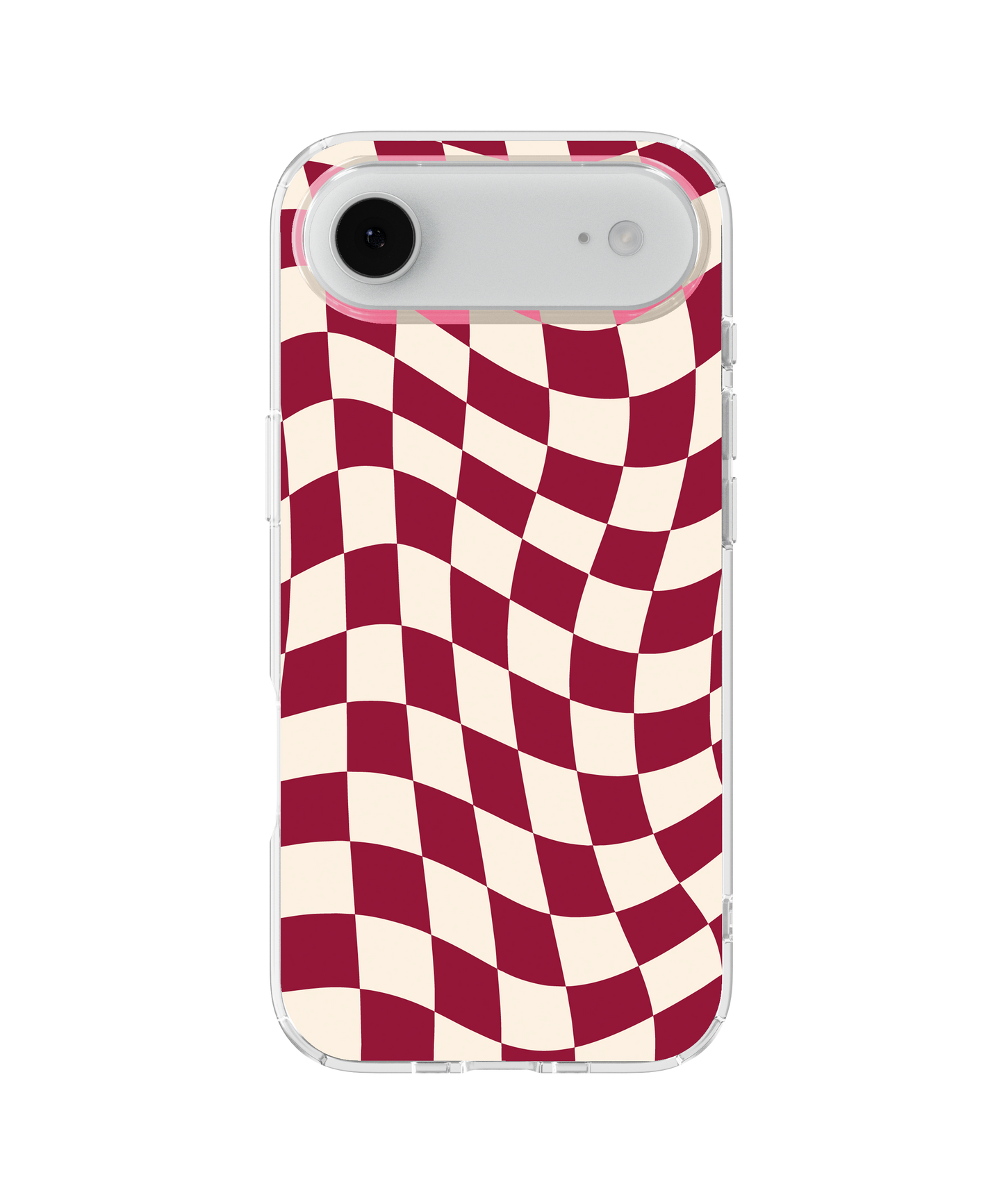 Black Cherry Wavy Checkers II Clear Case Insert