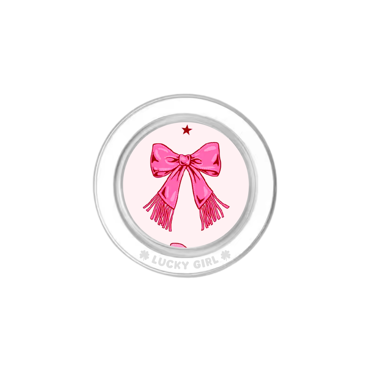 Blush Fringe Phone Grip Insert