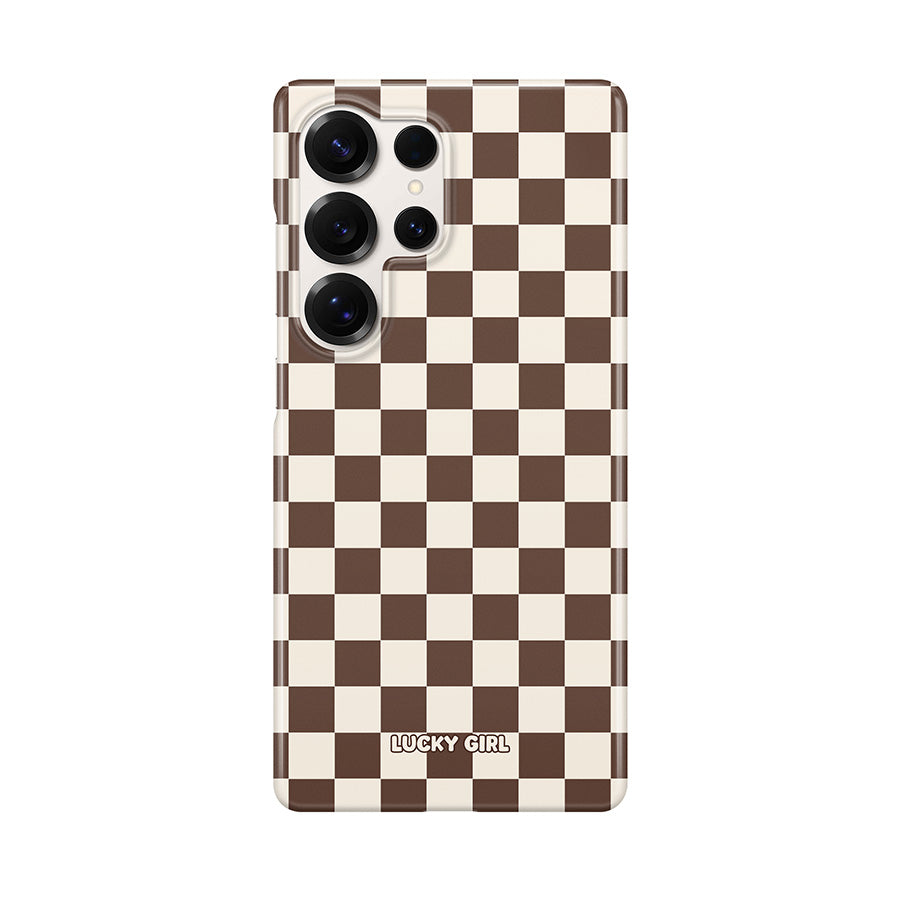 Espresso Checkers II MagSafe Phone Case