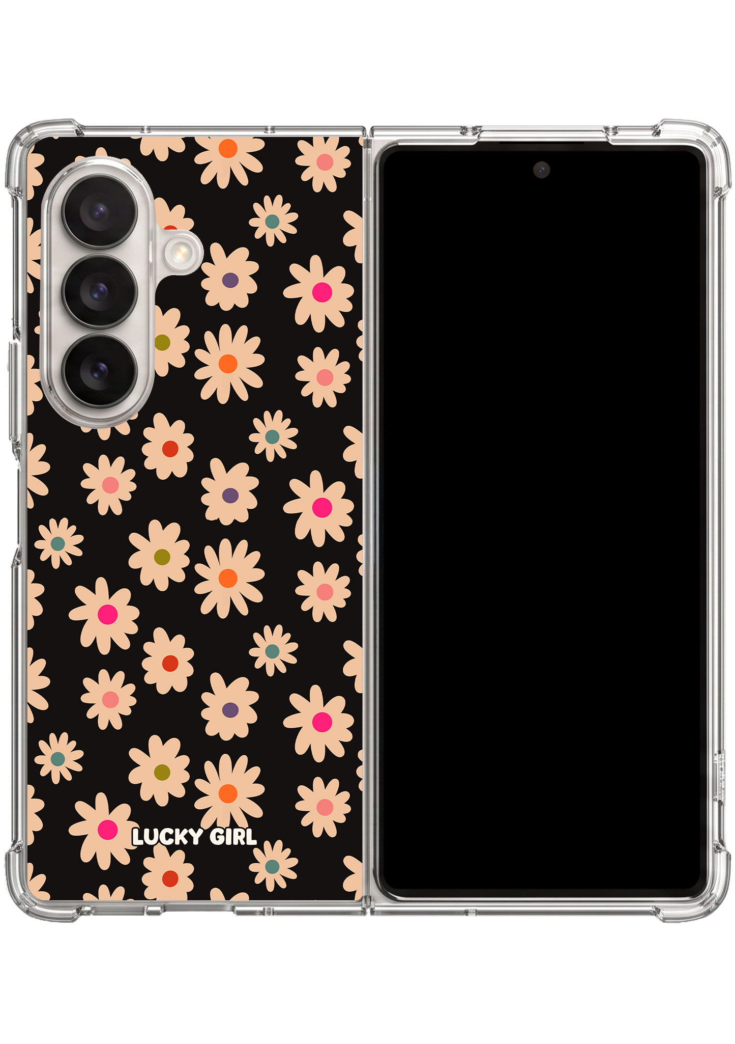 Daisies in the Dark Clear Case Insert Galaxy Z Fold 7