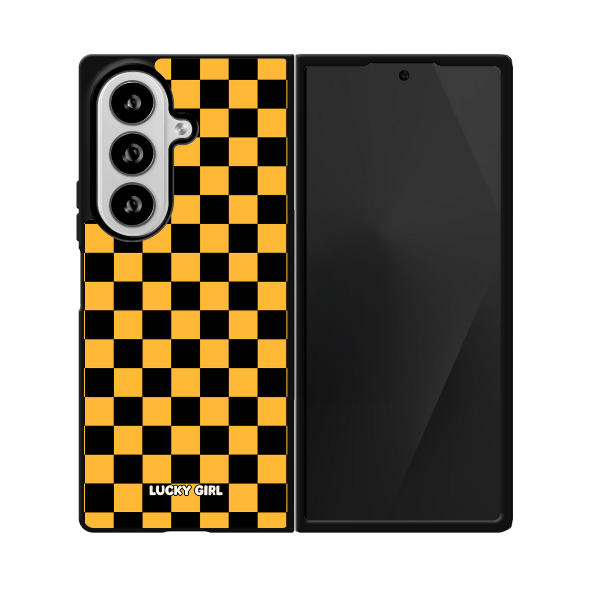 Creamsicle Checkers Phone Case Galaxy Z Fold 8 Ultra / No