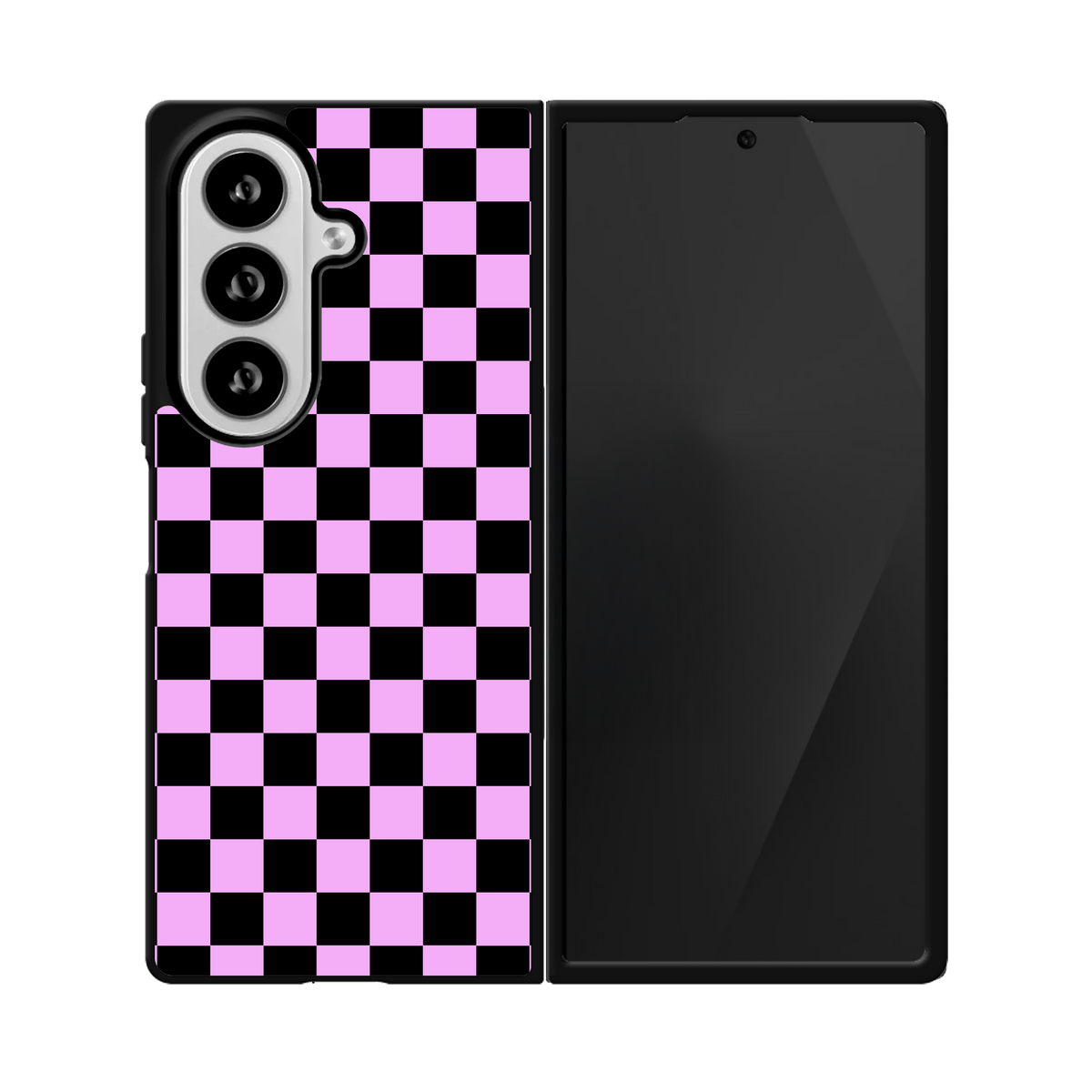 Lavender Checkers Phone Case Galaxy Z Fold 8 Ultra / No