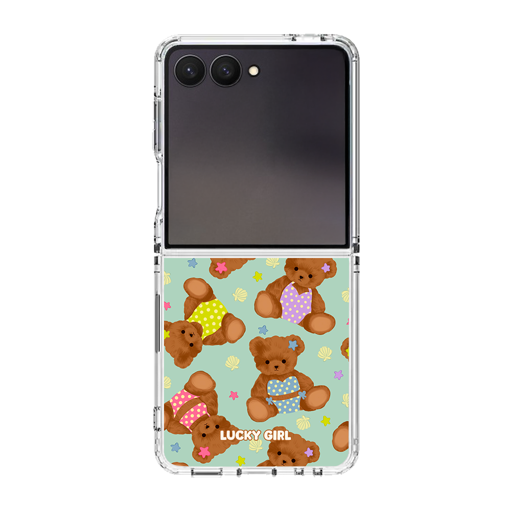 Teddy Beach Clear Case Insert
