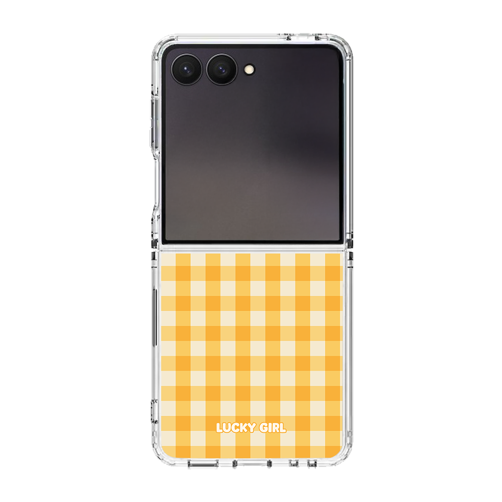 Sunshine Gingham Clear Case Insert