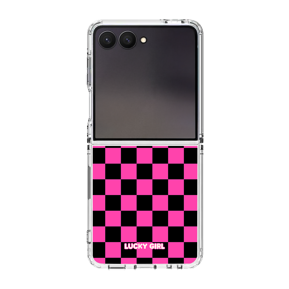 Raspberry Checkers Clear Case Insert