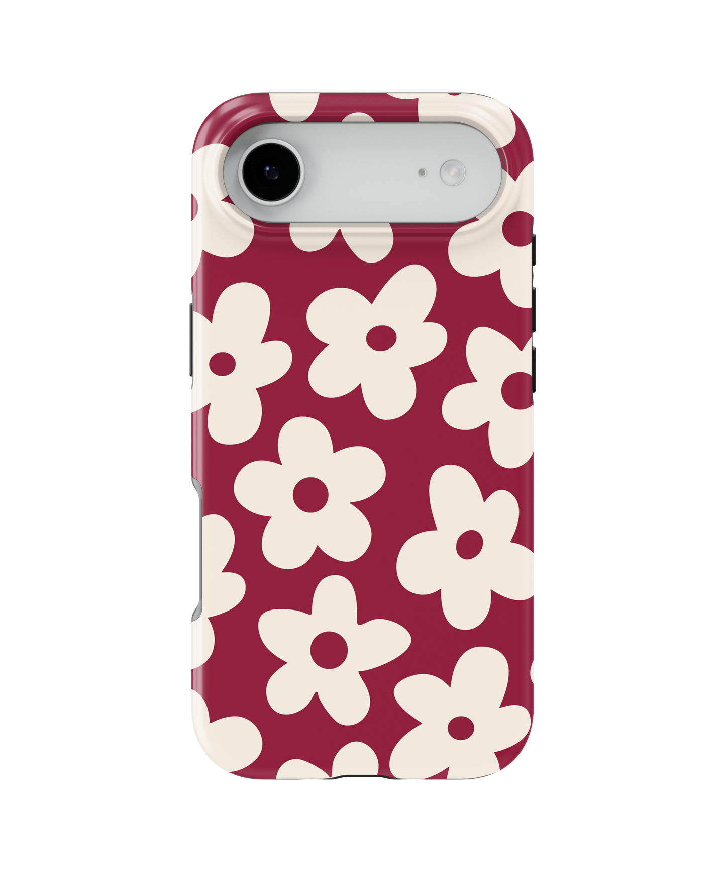 Black Cherry Big Blooms MagSafe Phone Case