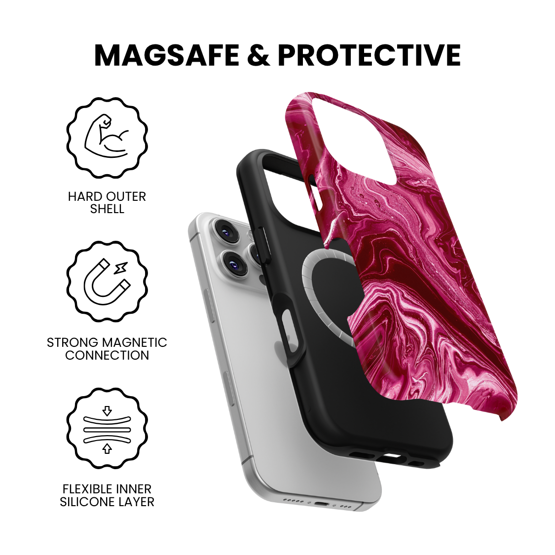 Jewel Marble Obsession MagSafe Phone Case