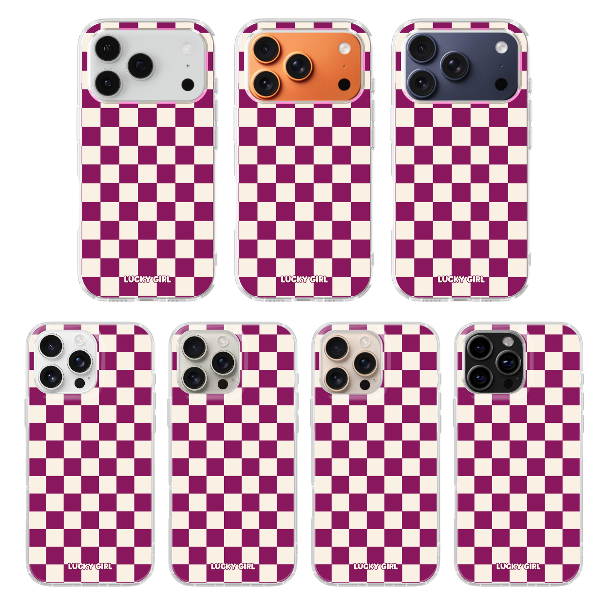 Velvet Checkers II Clear Case Insert