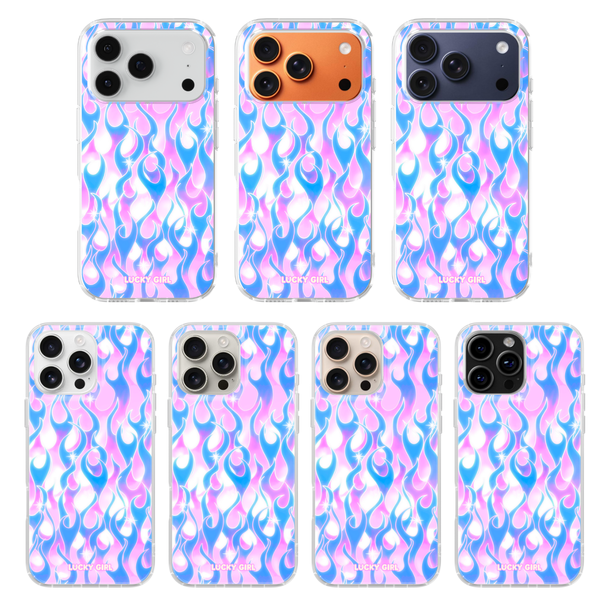 Ultraviolet Flames Clear Case Insert