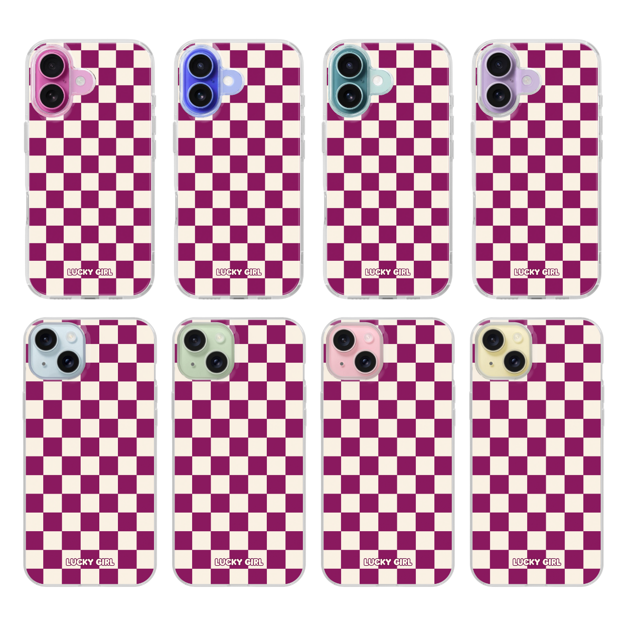 Velvet Checkers II Clear Case Insert