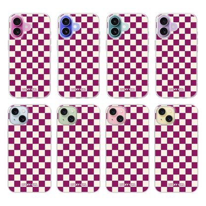 Velvet Checkers II Clear Case Insert