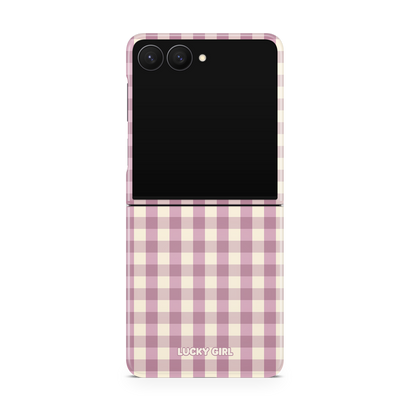 Plum Gingham Phone Case