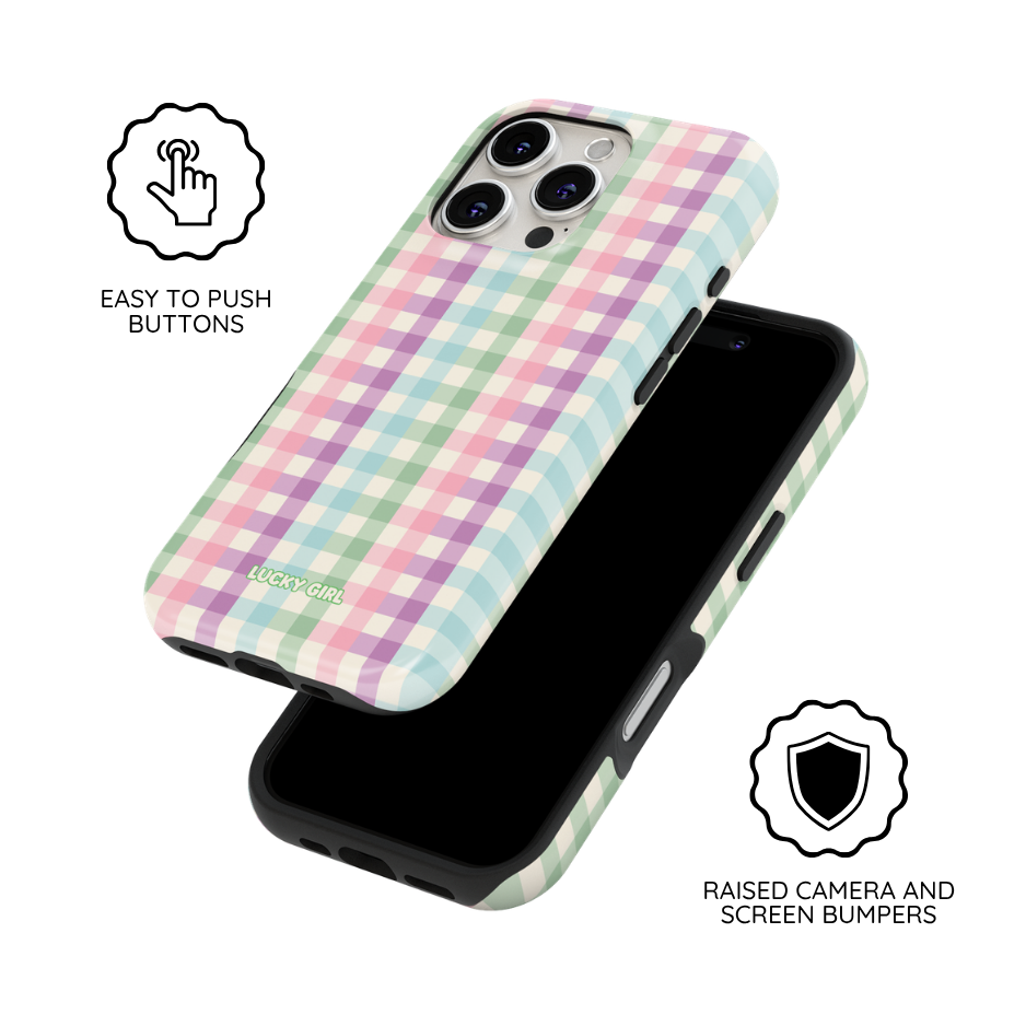 Pastel Gingham Phone Case