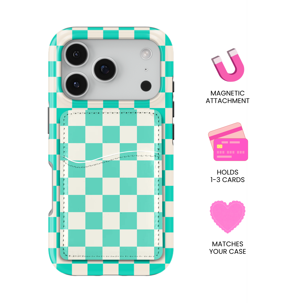 Calypso Checkers II MagSafe Card Holder
