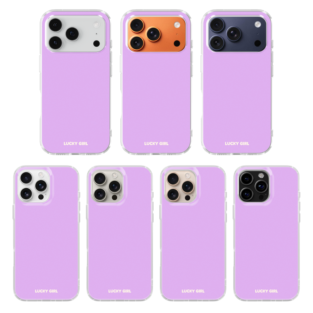 Lilac Solids Clear Case Insert