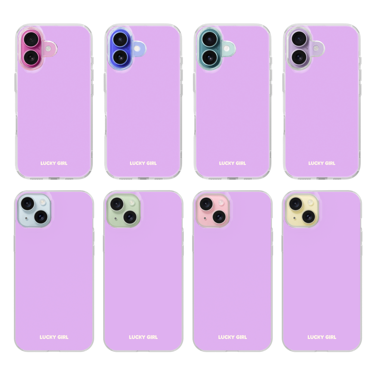 Lilac Solids Clear Case Insert