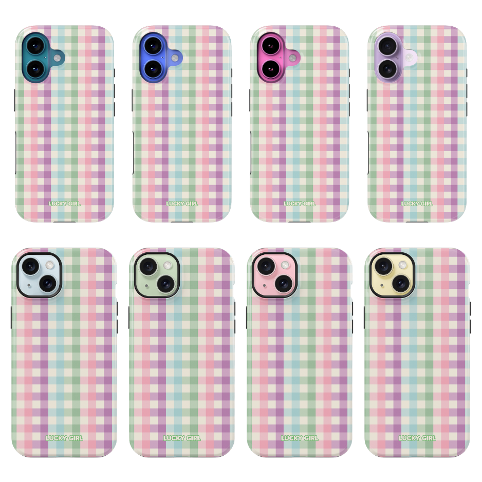 Pastel Gingham Phone Case