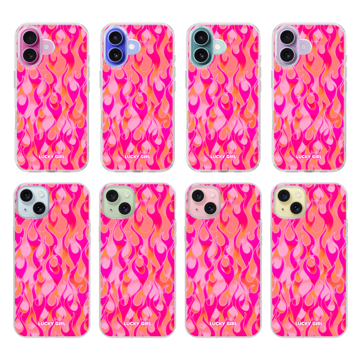 Fever Flames Clear Case Insert