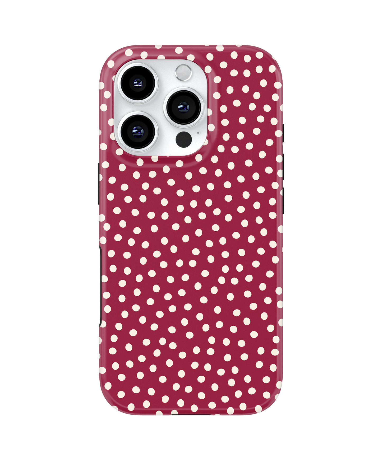 Black Cherry Dots MagSafe Phone Case