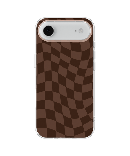 Espresso Wavy Checkers Clear Case Insert