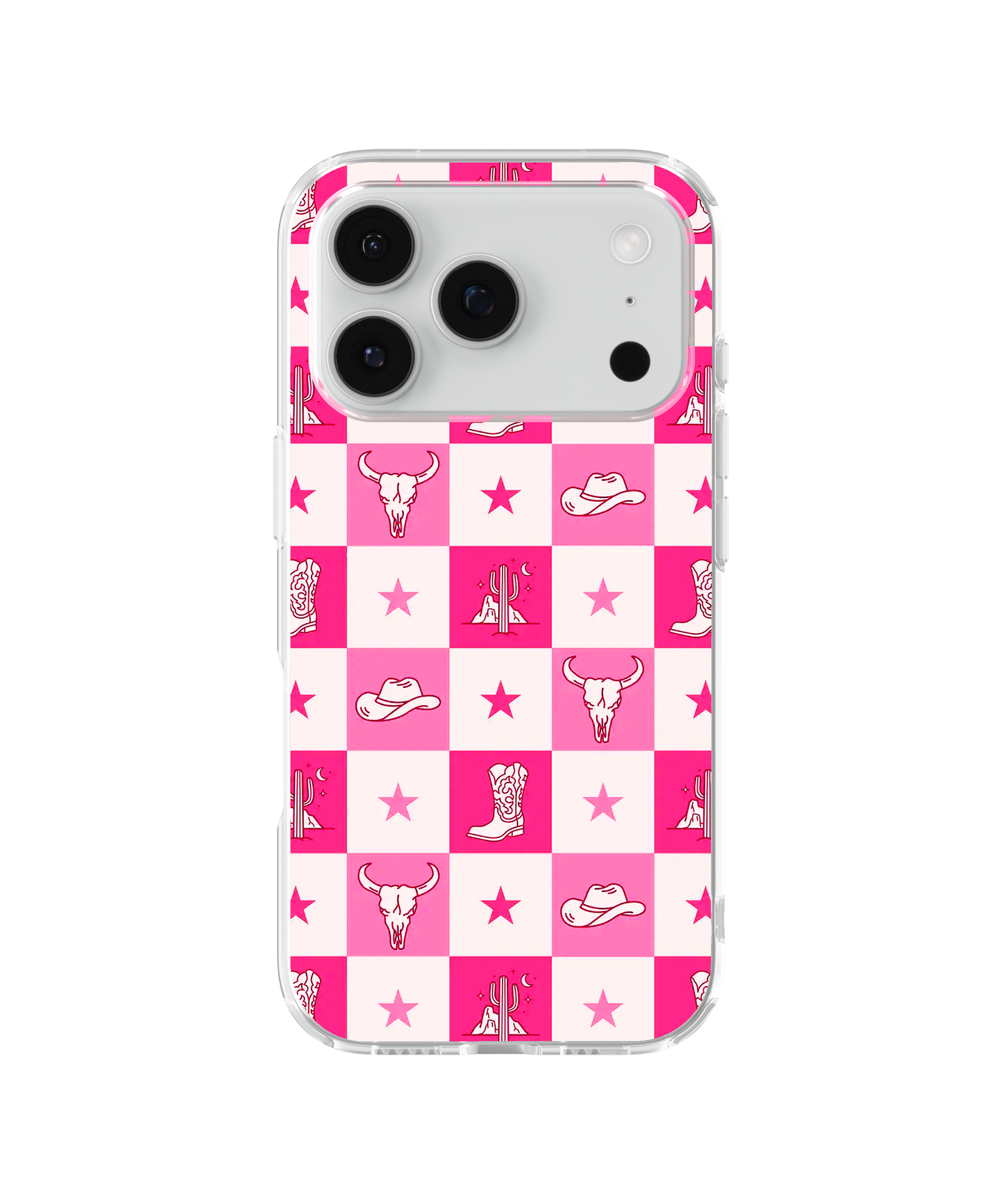 Cowgirl Check Clear Case Insert