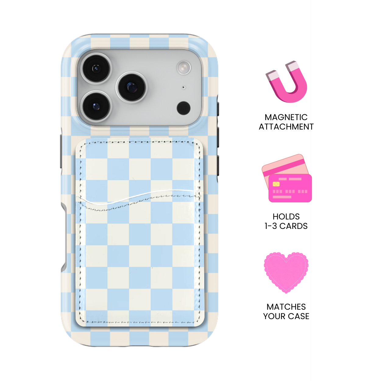 Cloud 9 Checkers II MagSafe Card Holder