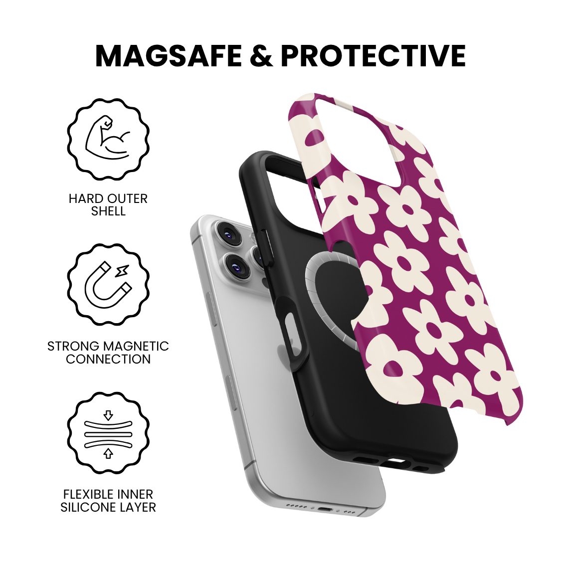 Velvet Big Blooms MagSafe Phone Case