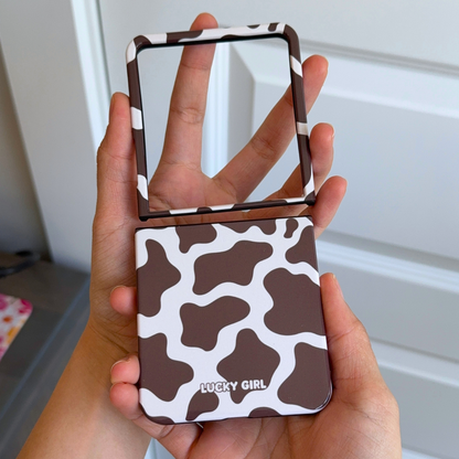 Espresso Cow Print - Z Flip 7