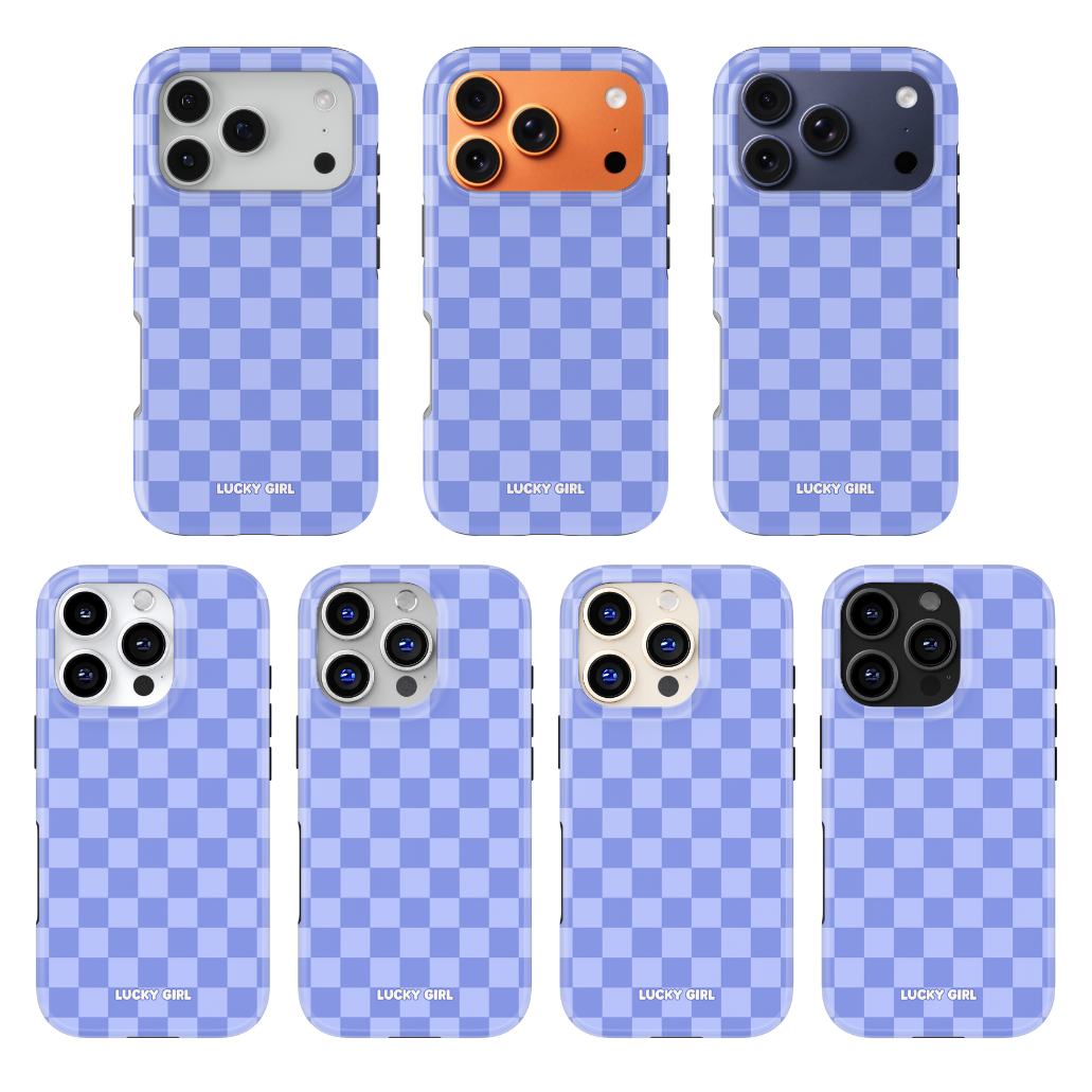 Bluebell Checkers Phone Case