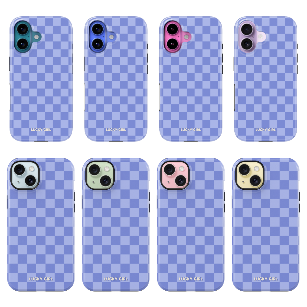 Bluebell Checkers Phone Case