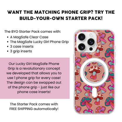 Magic Mushrooms Clear Case Insert