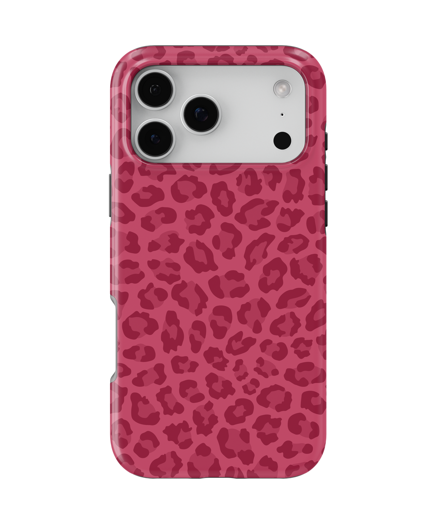 Black Cherry Leopard MagSafe Phone Case