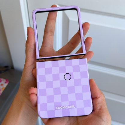 Lilac Checkers - Z Flip 7