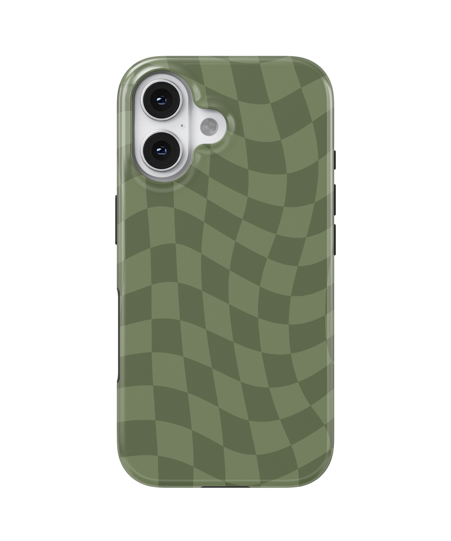 Moss Wavy Checkers MagSafe Phone Case