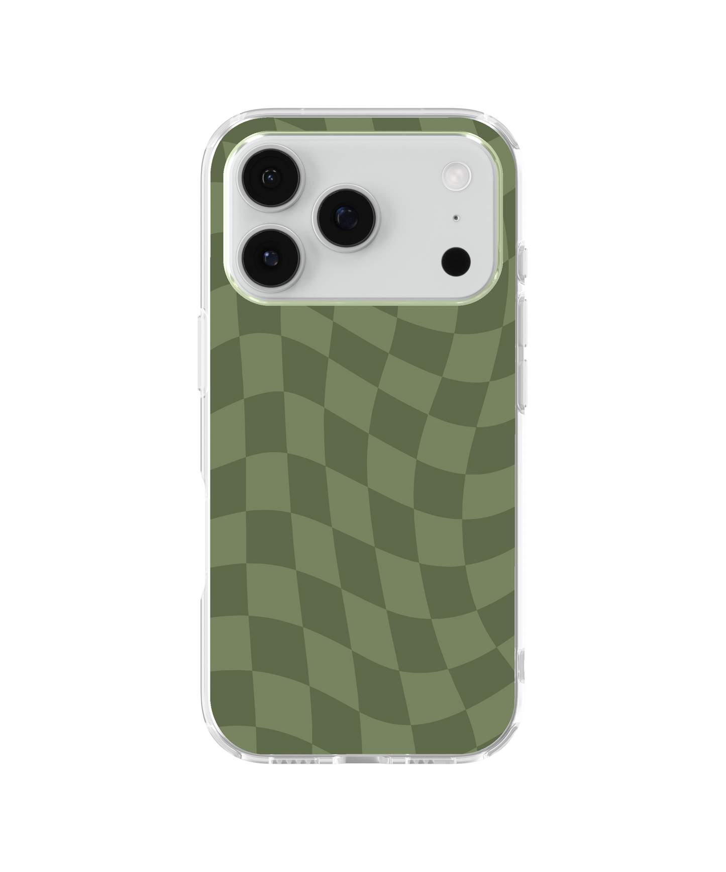 Moss Wavy Checkers Clear Case Insert