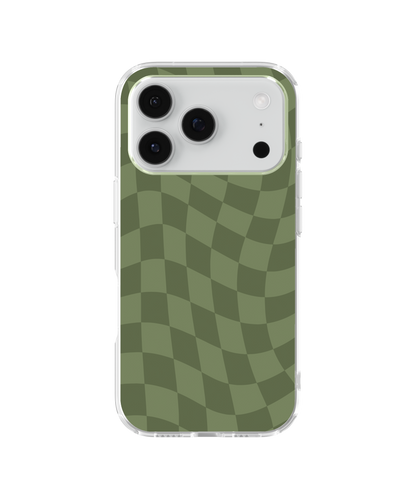 Moss Wavy Checkers Clear Case Insert