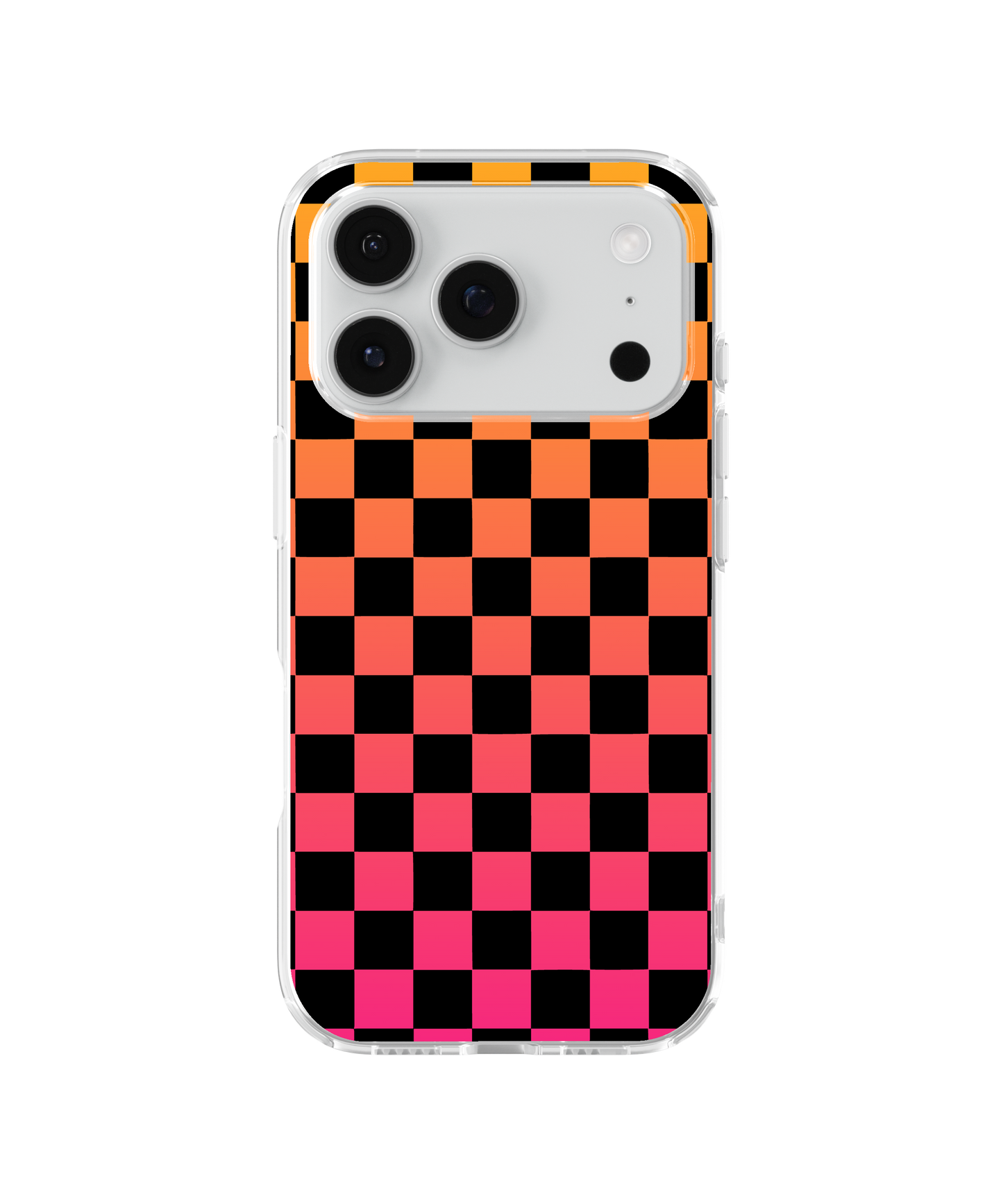 Sunset Soiree Checkers Holographic Clear Case Insert