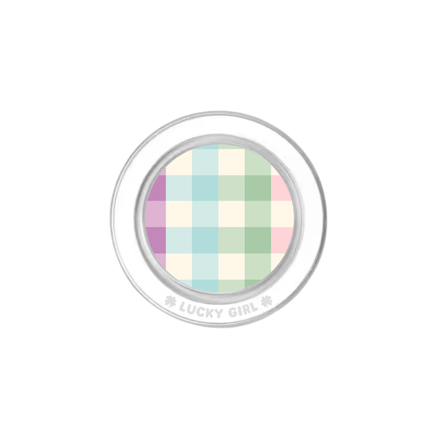 Pastel Gingham Phone Grip Insert