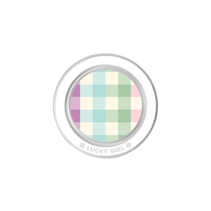 Pastel Gingham Phone Grip Insert