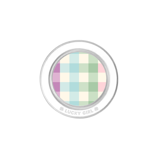 Pastel Gingham Phone Grip Insert